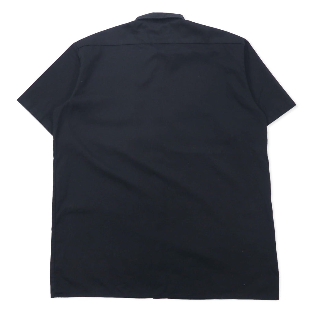 Dickies Short Sleeve Work Shirt XL Black Polyester Cotton Big Size