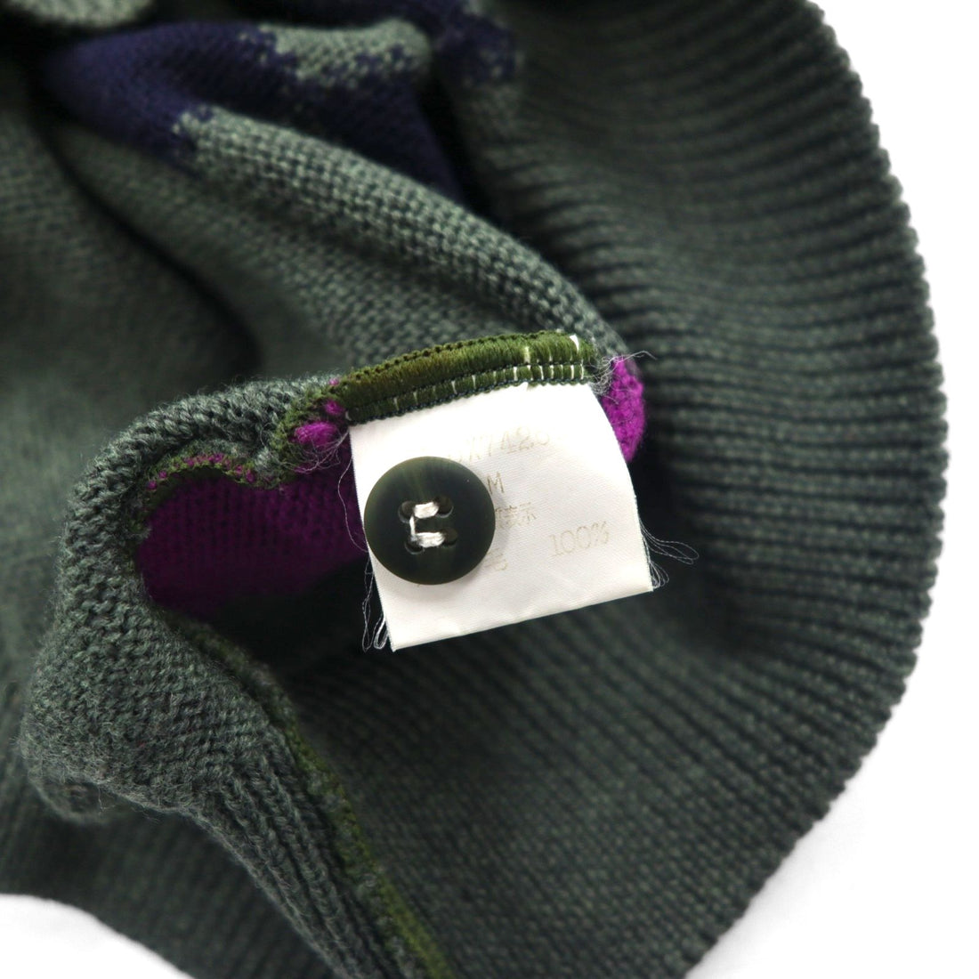 Christian Dior SPORTS 90s Made in Japan Polo Knit Sweater, Size M, Charcoal Wool Argyle