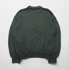 Christian Dior SPORTS 90s Made in Japan Polo Knit Sweater, Size M, Charcoal Wool Argyle