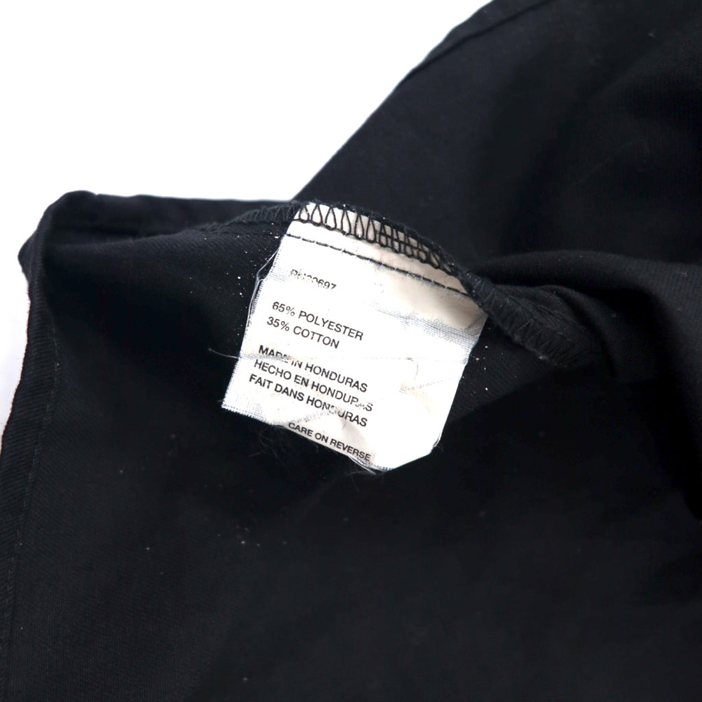 Dickies Short Sleeve Work Shirt XL Black Polyester Cotton Big Size