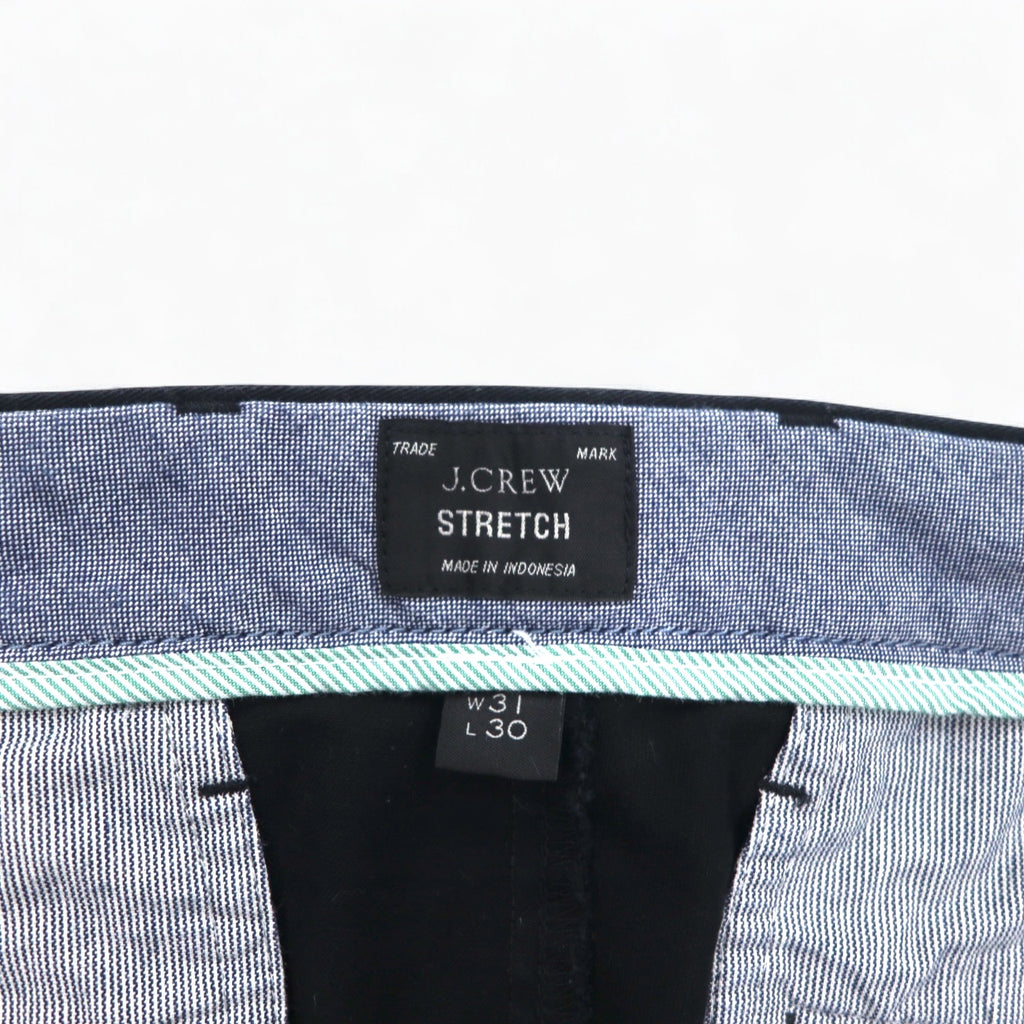 J.CREW Stretch Skinny Pants, Medium, Black, Cotton, 250 SKINNY