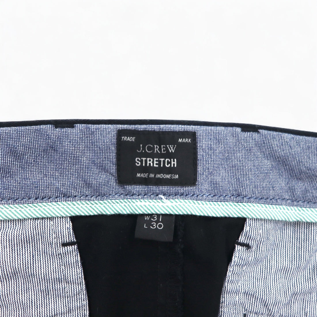 J.CREW Stretch Skinny Pants, Medium, Black, Cotton, 250 SKINNY