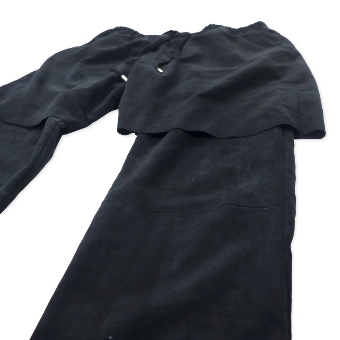 Sasquatch Fabrix フェイクスエードレザー レイヤードパンツ M ブラック ポリエステル 16AW-PA-007 日本製