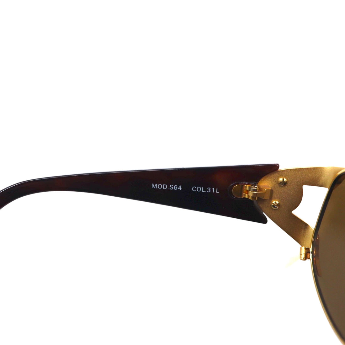 GIANNI VERSACE Vintage Made in Italy Medusa Sunglasses Gold Tortoiseshell S64 31L
