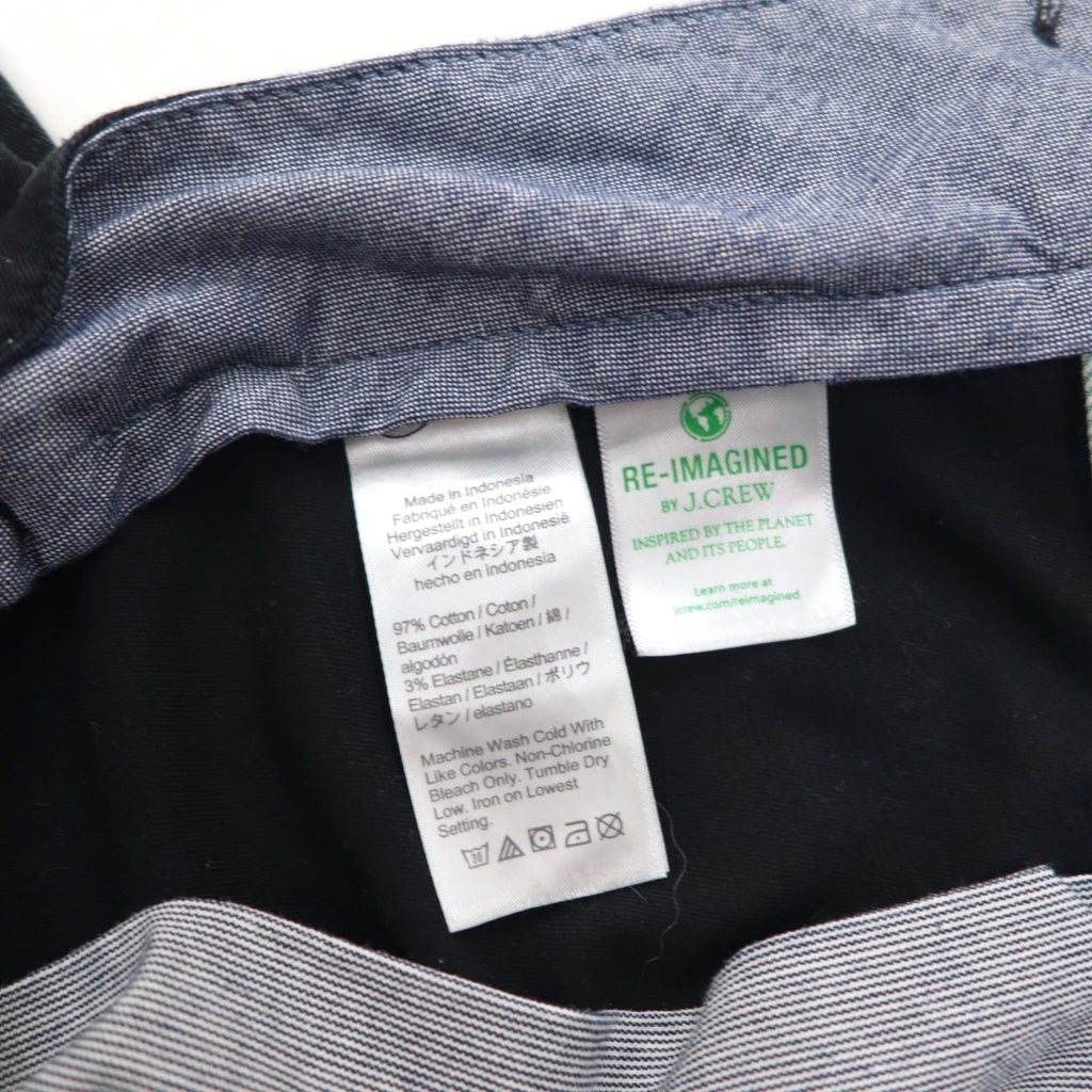 J.CREW Stretch Skinny Pants, Medium, Black, Cotton, 250 SKINNY
