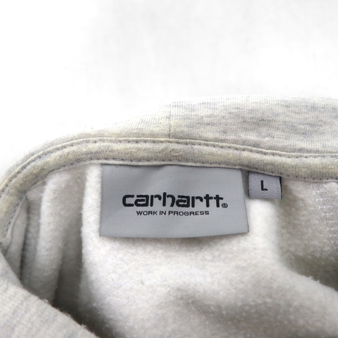 Carhartt WIP Hooded Chase Sweatshirt, Size L, Solid Color, Pocket, Fleece-Lined, I015897, Made in Bulgaria