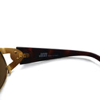 GIANNI VERSACE Vintage Made in Italy Medusa Sunglasses Gold Tortoiseshell S64 31L