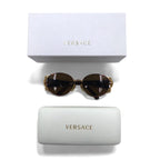 GIANNI VERSACE Vintage Made in Italy Medusa Sunglasses Gold Tortoiseshell S64 31L
