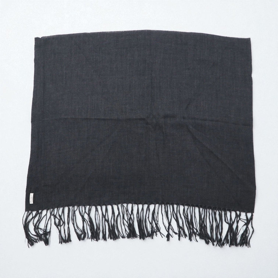 BRUNELLO CUCINELLI イタリア製 カシミヤ フリンジ マフラー グレー
