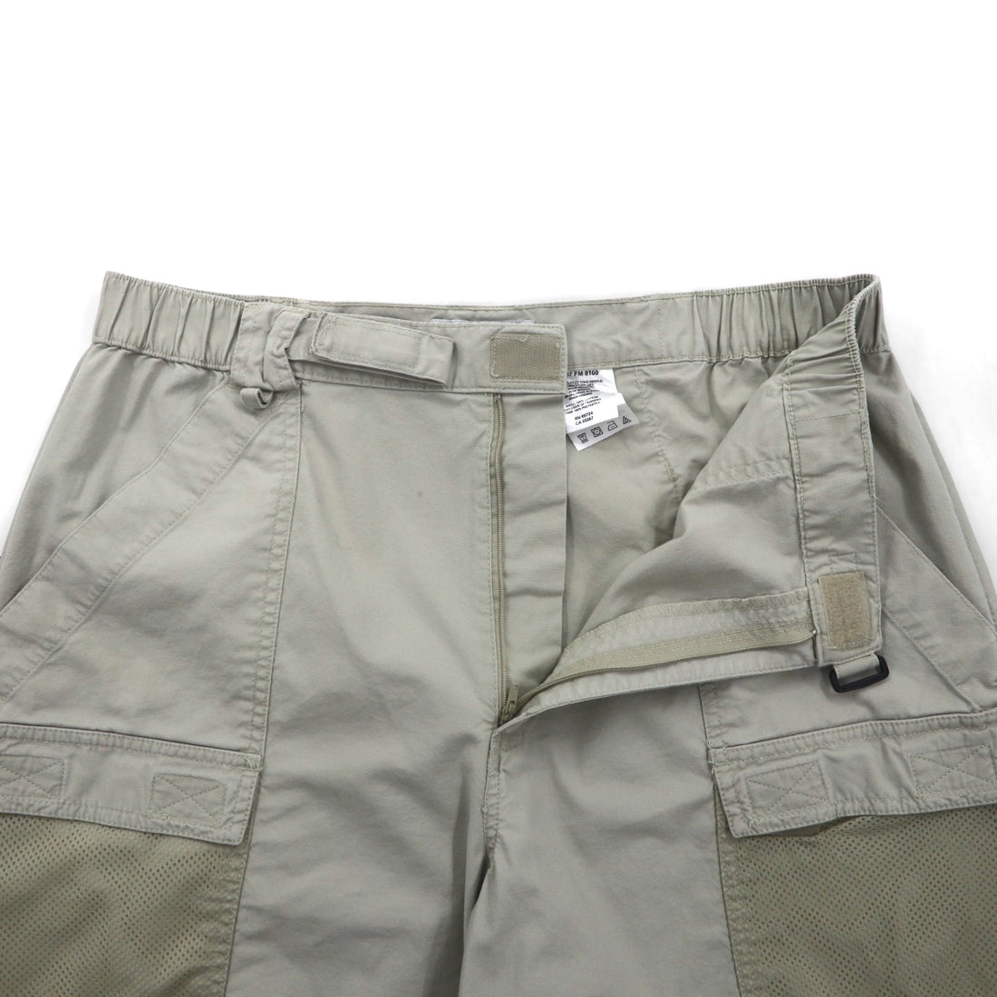 Columbia PFG Bush Shorts, Large, Beige, Cotton, Pocket, FM8100