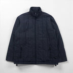 Polo Ralph Lauren 90年代 キルティングジャケット L ネイビー ナイロン 中綿 ドローコード スタンドカラー
