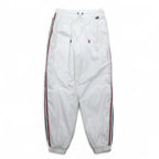 TOMMY HILFIGER SPORT nylon track pants jersey S white side line