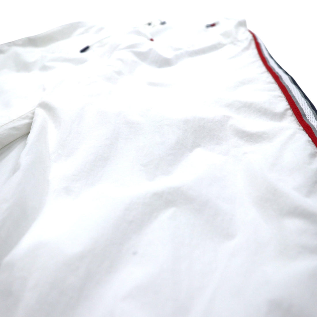 TOMMY HILFIGER SPORT nylon track pants jersey S white side line