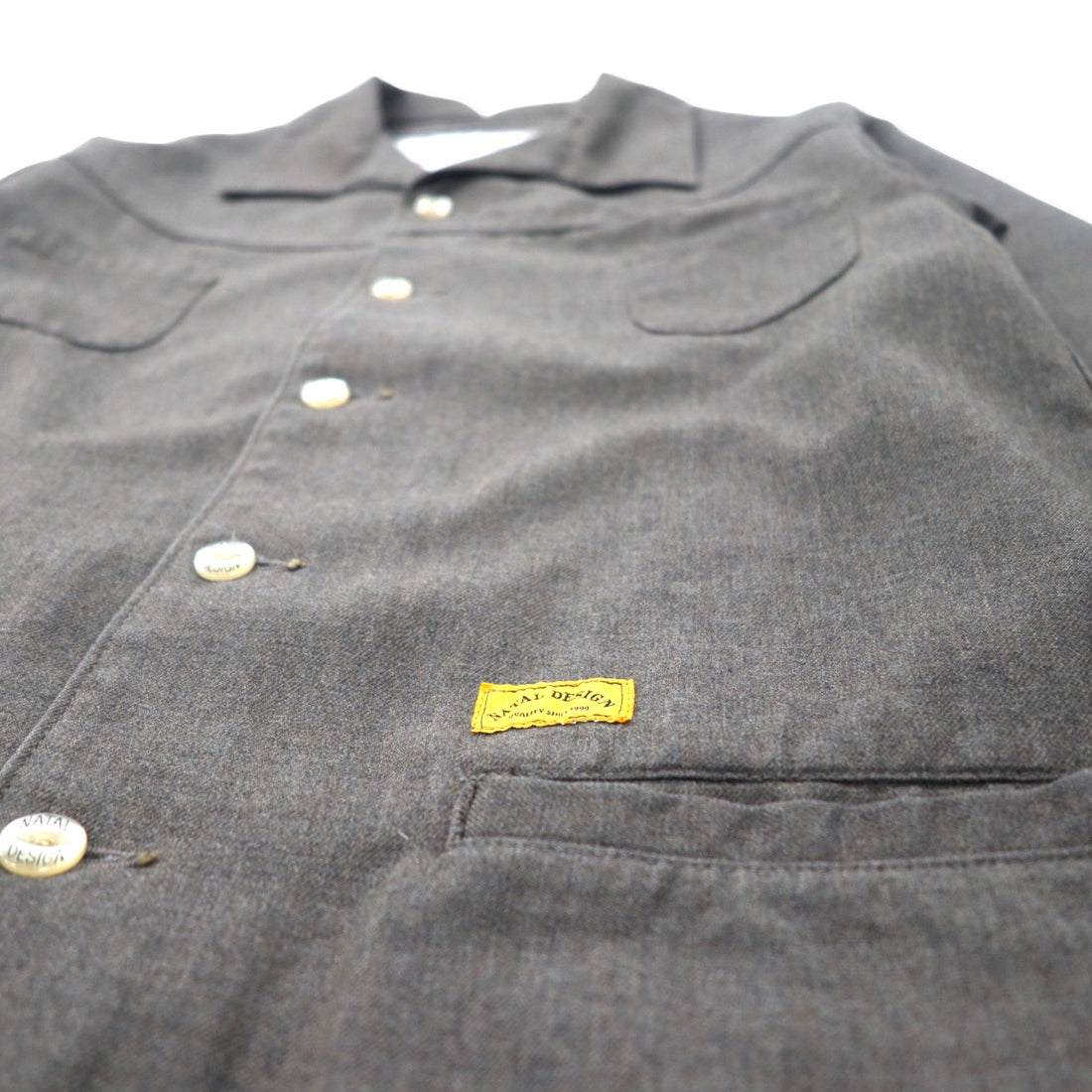 NATAL DESIGN Brian Jacket S Gray Cotton Polyester Wide Silhouette BRIAN JACKET Made in Japan