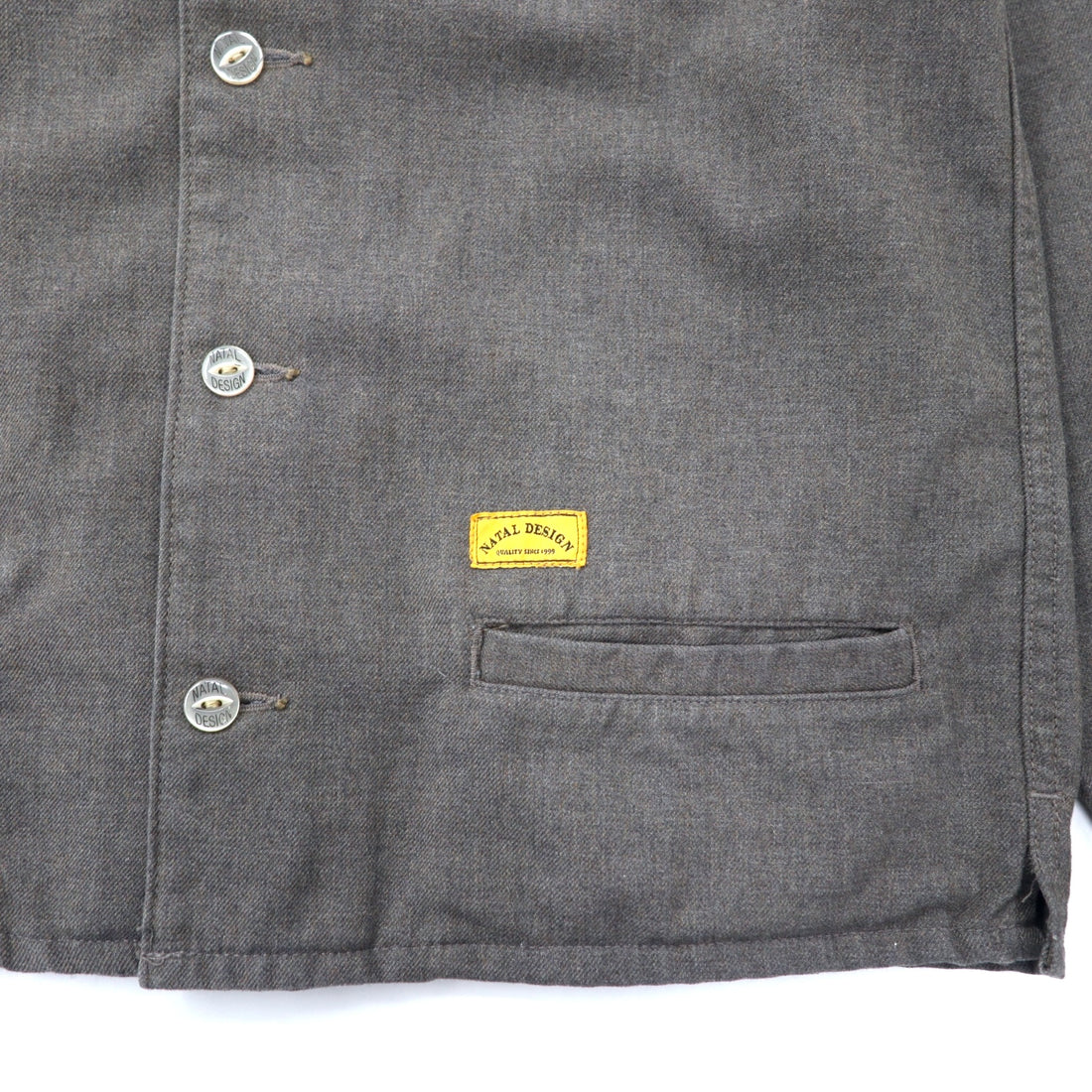 NATAL DESIGN Brian Jacket S Gray Cotton Polyester Wide Silhouette BRIAN JACKET Made in Japan