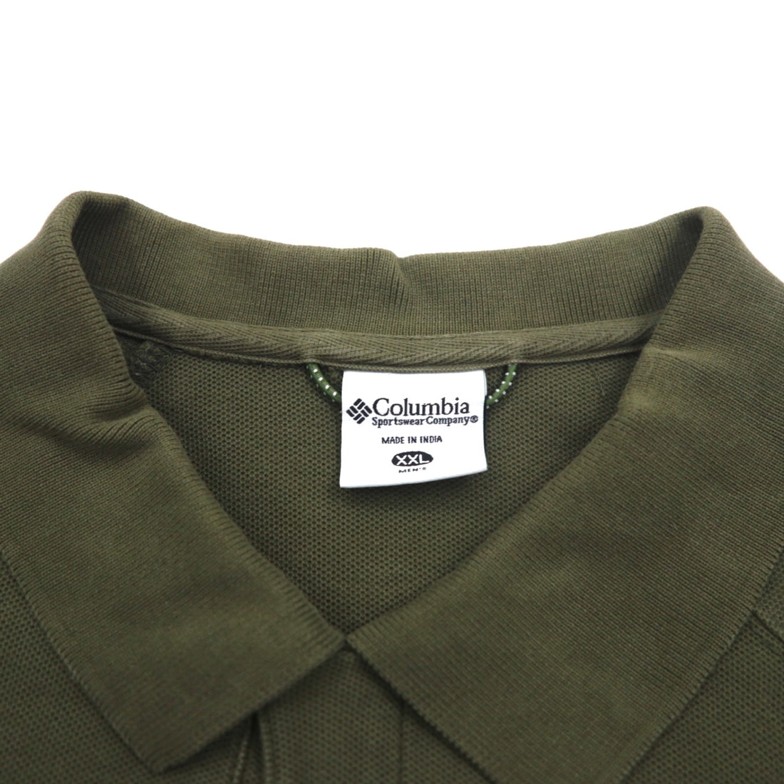 Columbia Polo Shirt 2XL Big Size Khaki Cotton AM2249