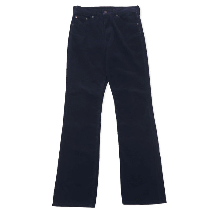 Levi's 90's 517 Boot Cut Corduroy Pants 30 Navy Cotton White Tab 517-15 Made in Japan