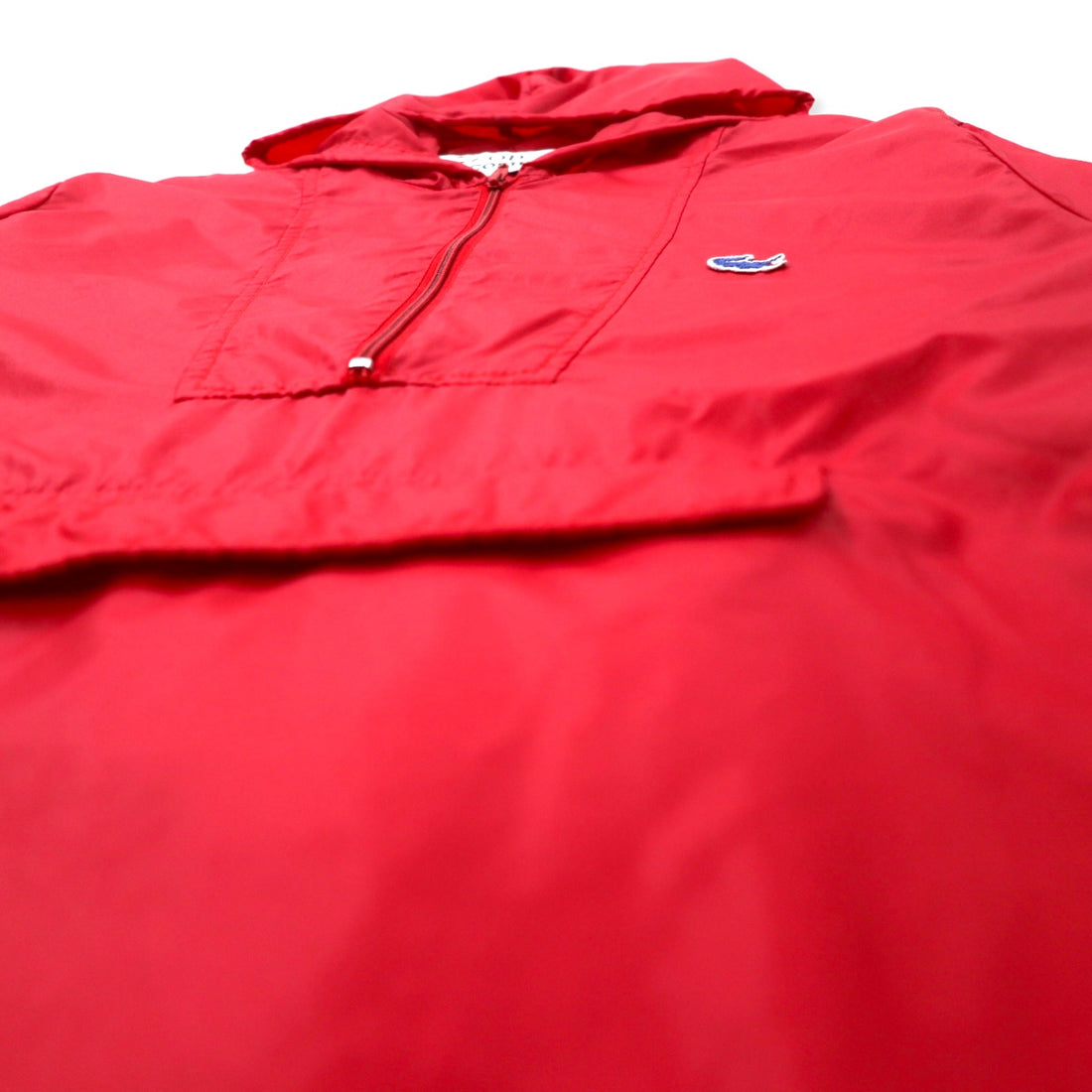 IZOD LACOSTE 80s Spool Tag Anorak Parka, S, Red, Nylon, Packable