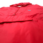 IZOD LACOSTE 80s Spool Tag Anorak Parka, S, Red, Nylon, Packable