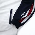 Kappa 90s Track Jacket Jersey M White Polyester Side Line Made in Japan