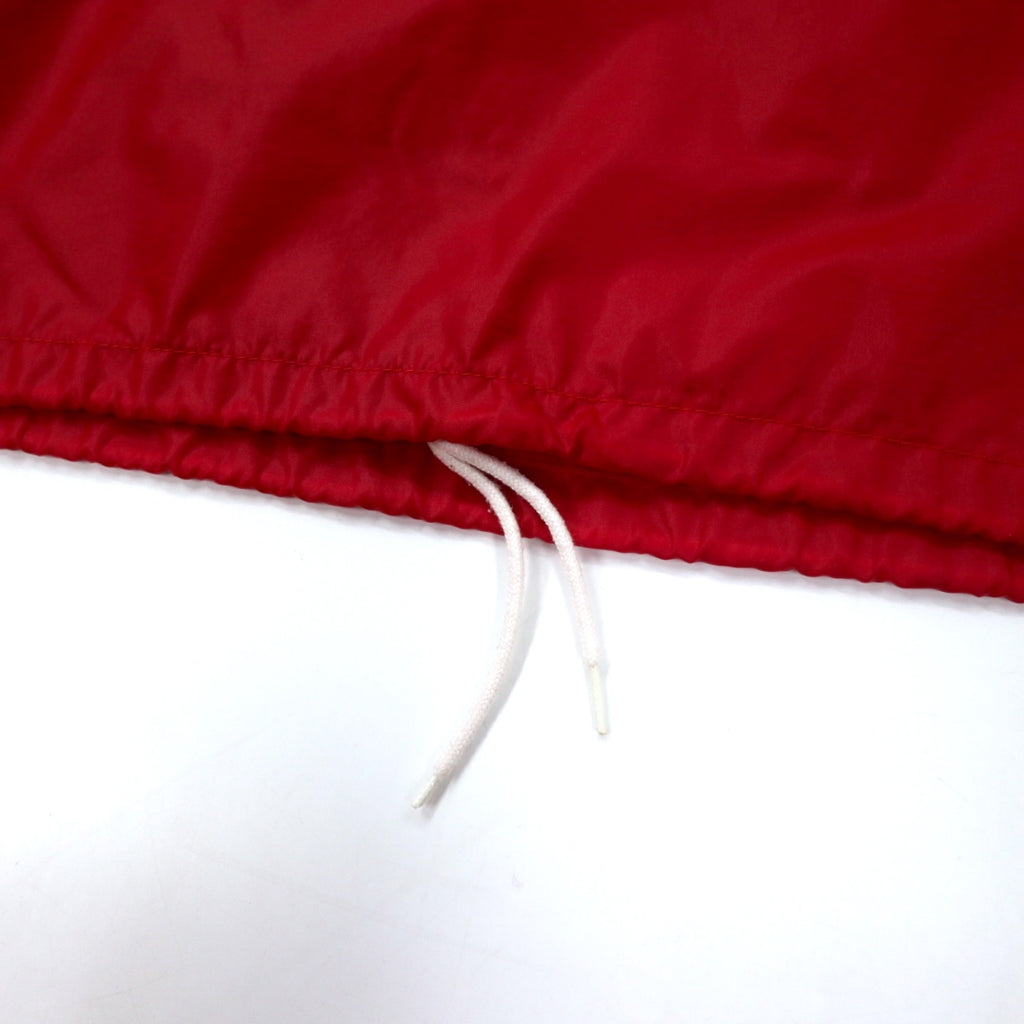 IZOD LACOSTE 80s Spool Tag Anorak Parka, S, Red, Nylon, Packable