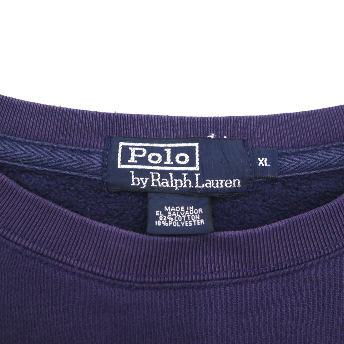 Polo by Ralph Lauren 90年代 スウェット トレーナー XL ネイビー コットン スモールポニー刺繍