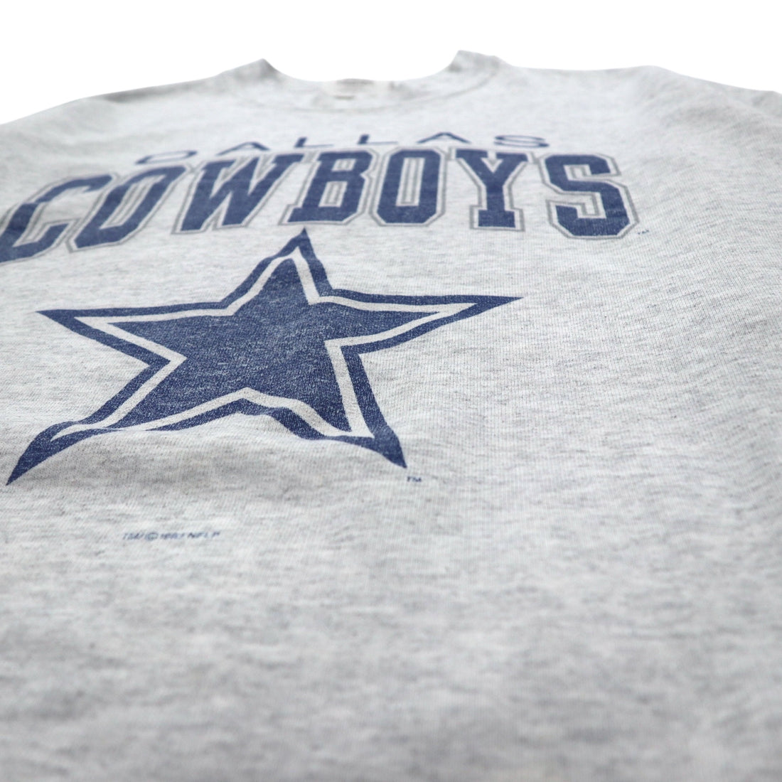 STARTER USA Made 90s NFL Print Sweatshirt L Gray DALLAS COWBOYS Arch Logo
