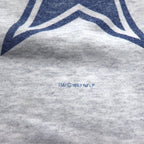 STARTER USA Made 90s NFL Print Sweatshirt L Gray DALLAS COWBOYS Arch Logo