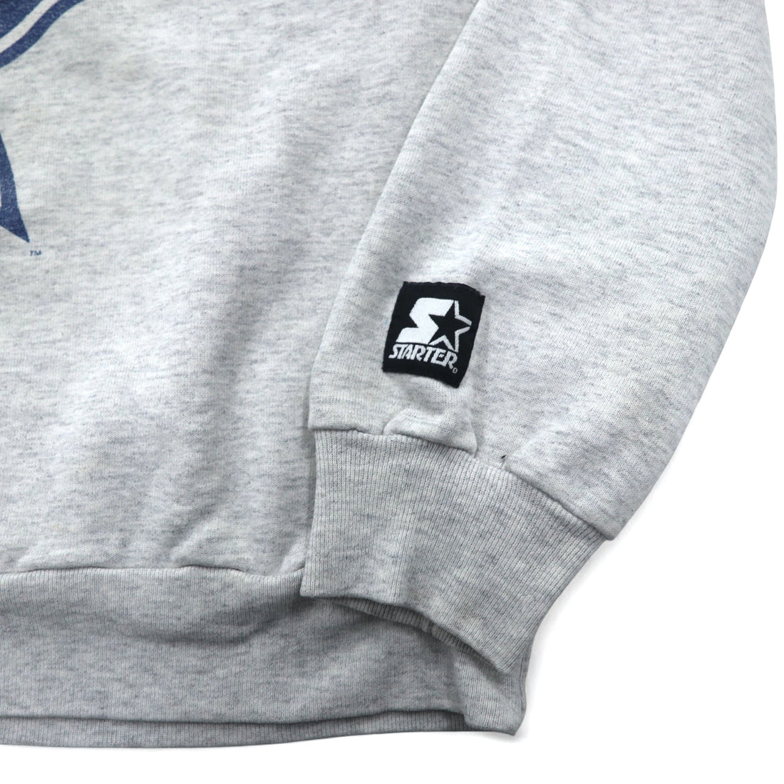 STARTER USA Made 90s NFL Print Sweatshirt L Gray DALLAS COWBOYS Arch Logo