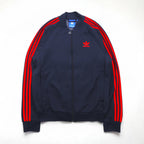 adidas originals ATP型 スーパースター トラックジャケット ジャージ L ネイビー トレフォイルロゴ 3ストライプス BR4320