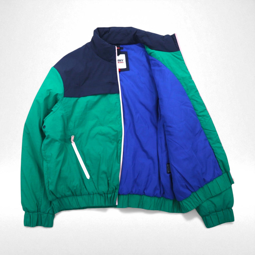 TOMMY JEANS スタンドカラー インサレーション ジャケット M バイカラー 中綿 CONTRAST ZIP DW0DW08827