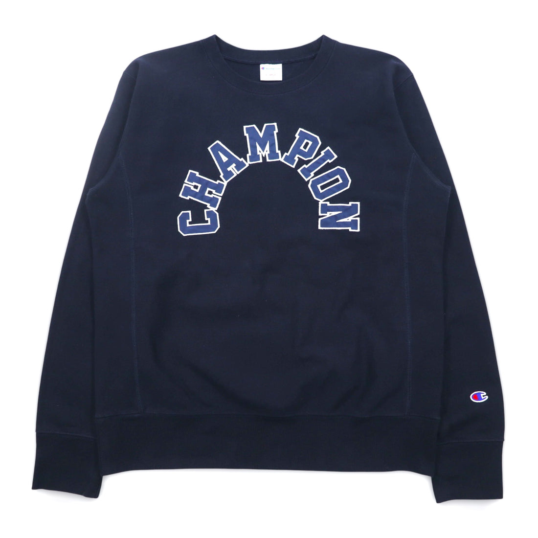 Champion Reverse Weave Arch Logo Sweatshirt XL Navy C8-H009