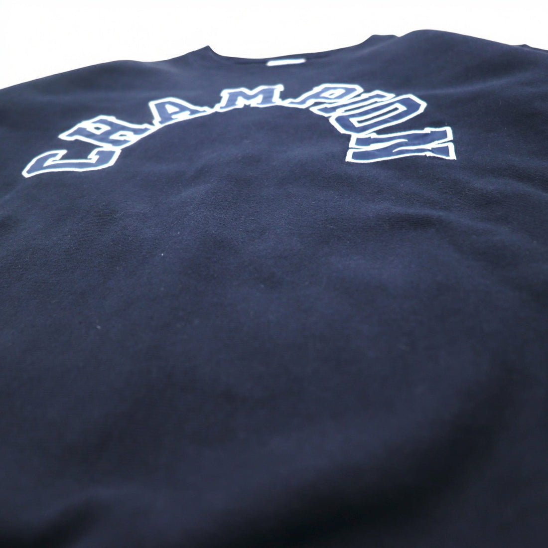 Champion Reverse Weave Arch Logo Sweatshirt XL Navy C8-H009