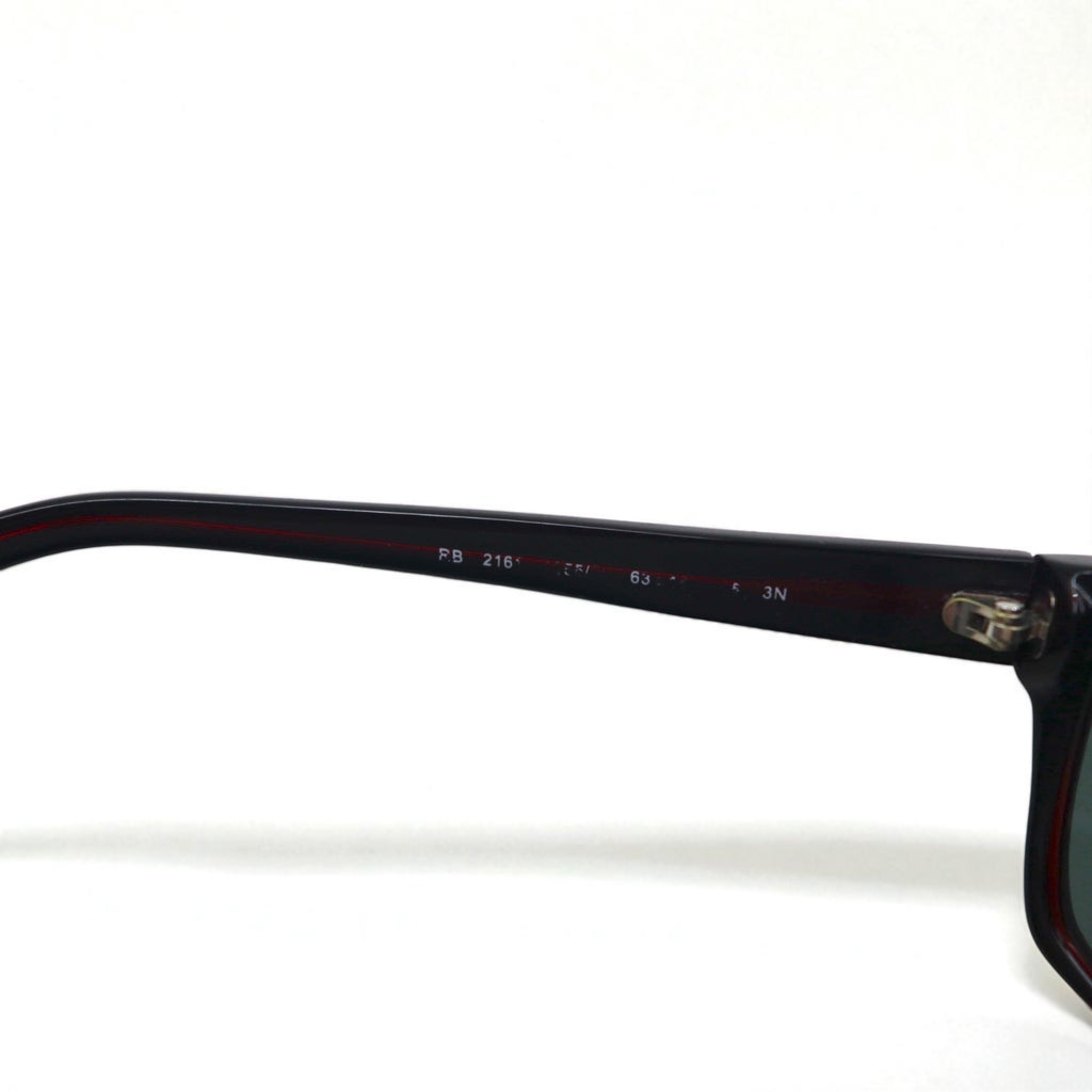Ray-Ban ビッグフレーム スクエア サングラス ボルドー プラスチック RB2161