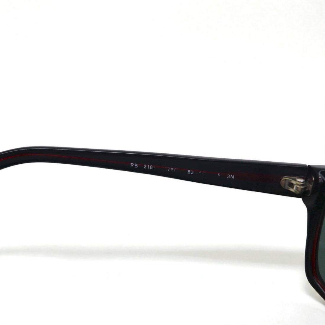Ray-Ban ビッグフレーム スクエア サングラス ボルドー プラスチック RB2161