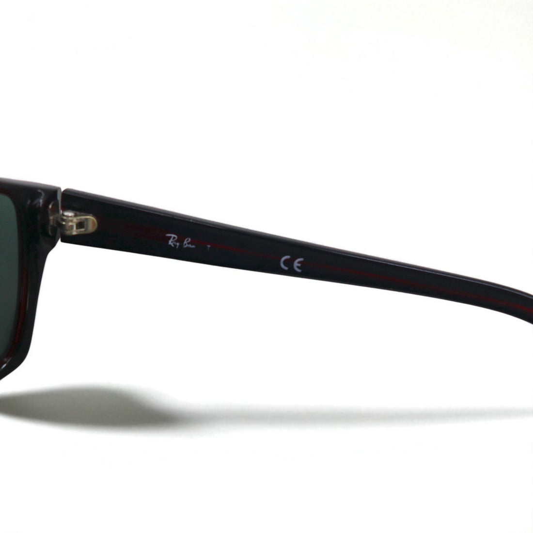 Ray-Ban ビッグフレーム スクエア サングラス ボルドー プラスチック RB2161
