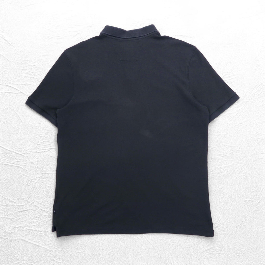 NAUTICA クラシックフィット ポロシャツ 2XL Classic Fit ブラック 鹿の子 ワンポイントロゴ刺繍