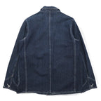 HARLEY DAVIDSON Denim Coverall L Indigo Blue Cotton Patch