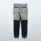 Y's ( Yohji Yamamoto ) 切替ジョガーパンツ デザイン スラックス S ウール 裾リブ ツートーン YP-P05-104 日本製