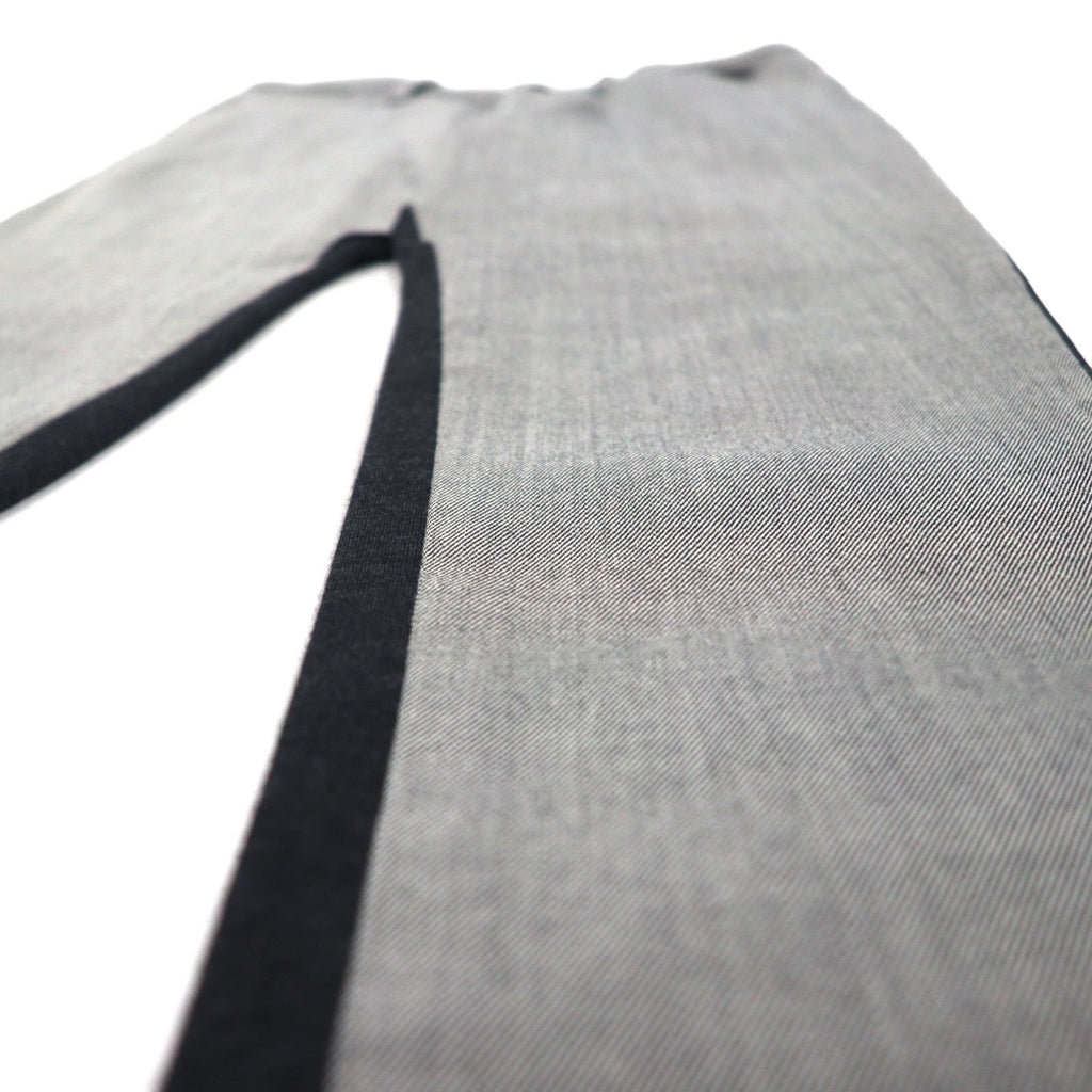 Y's ( Yohji Yamamoto ) 切替ジョガーパンツ デザイン スラックス S ウール 裾リブ ツートーン YP-P05-104 日本製