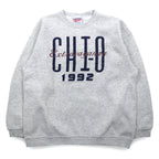 Hanes 90s USA Made HEAVYWEIGHT Printed Sweatshirt XL Grey Cotton 1992