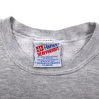 Hanes 90s USA Made HEAVYWEIGHT Printed Sweatshirt XL Grey Cotton 1992