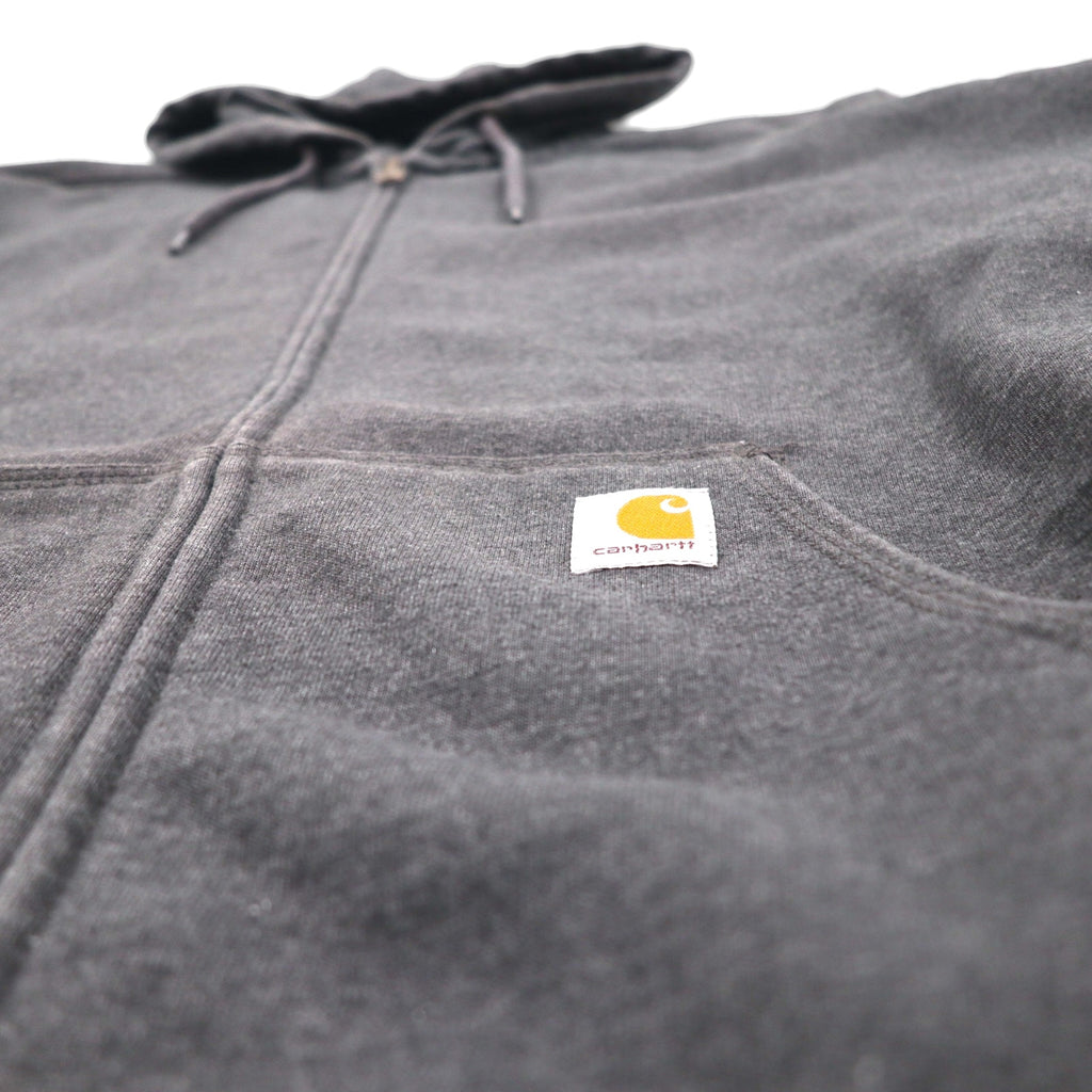 carhartt レインディフェンダー Rain Defender パクストン ヘビーウェイト フルジップパーカー Paxton Heavyweight Hooded Zip-Front Sweatshirt XL グレー 裏起毛 100614