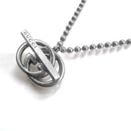 GUCCI Made in Italy 2WAY Interlocking G Toggle Necklace Bracelet Silver Ball Chain AG925