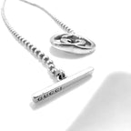 GUCCI Made in Italy 2WAY Interlocking G Toggle Necklace Bracelet Silver Ball Chain AG925