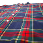 Ralph Lauren 90s Classic Fit Button Down Shirt, XL, Red, Navy, Check, Cotton, Small Pony Embroidery