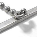 GUCCI Made in Italy 2WAY Interlocking G Toggle Necklace Bracelet Silver Ball Chain AG925