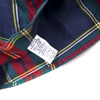 Ralph Lauren 90s Classic Fit Button Down Shirt, XL, Red, Navy, Check, Cotton, Small Pony Embroidery