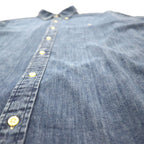 Ralph Lauren デニム ボタンダウン シャツ 2XL CLASSIC FIT インディゴ スモールポニー刺繡