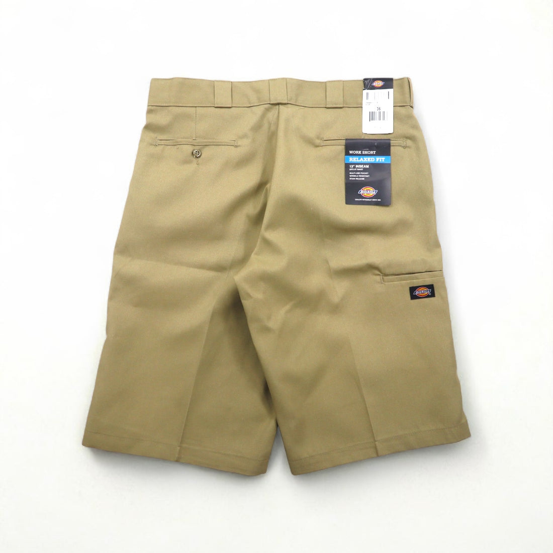 Dickies Relaxed Fit T/C Twill Short Work Pants, Size L, Beige, WR640, Unused